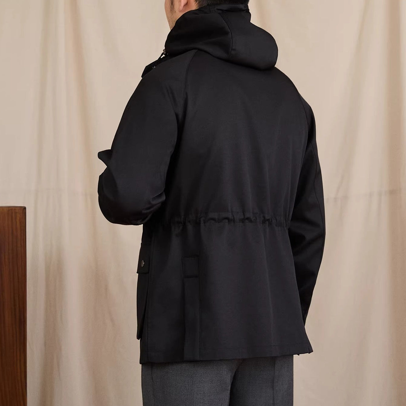 Fulham Cotton Blend Hooded Jacket