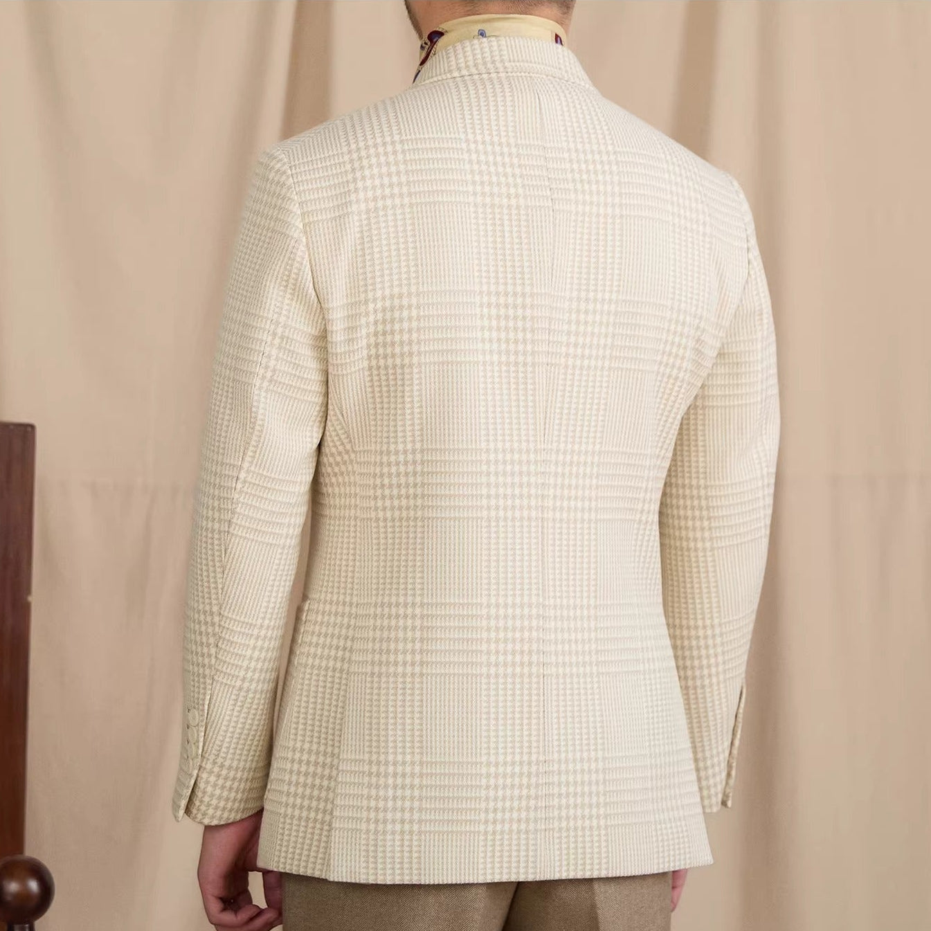 Martini Double Breasted Prince Of Wales Jacket