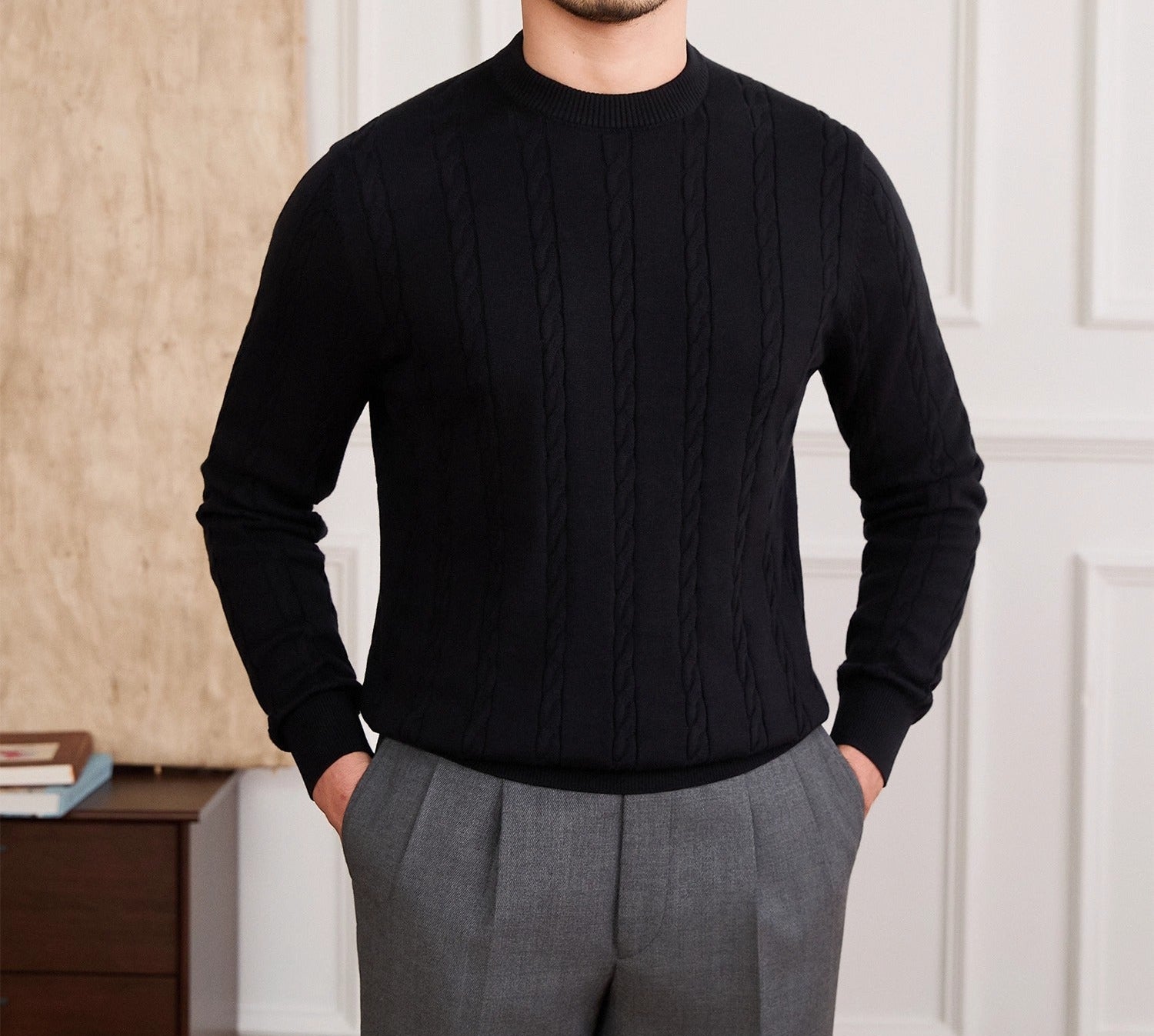 Lausanne Cable Knit Cotton Jumper