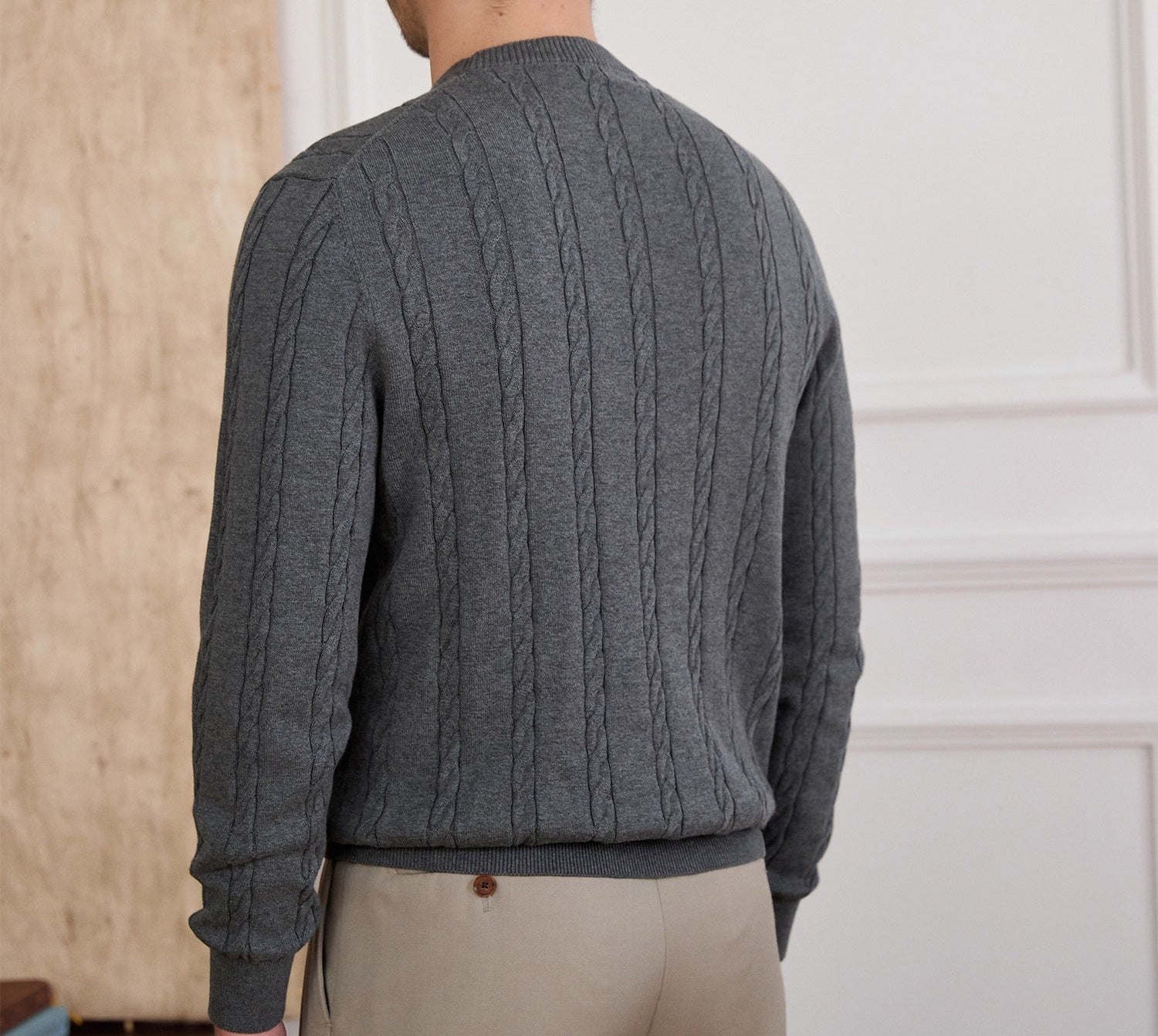 Lausanne Cable Knit Cotton Jumper