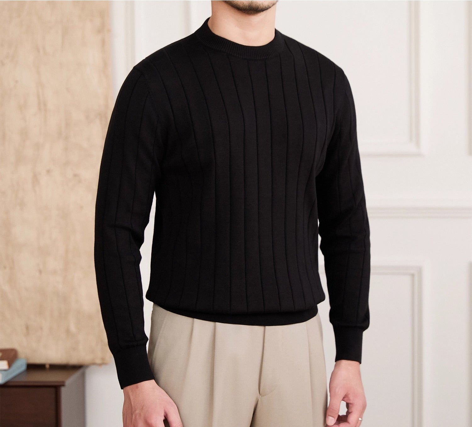 Milano Pleated Knit Cotton Jumper