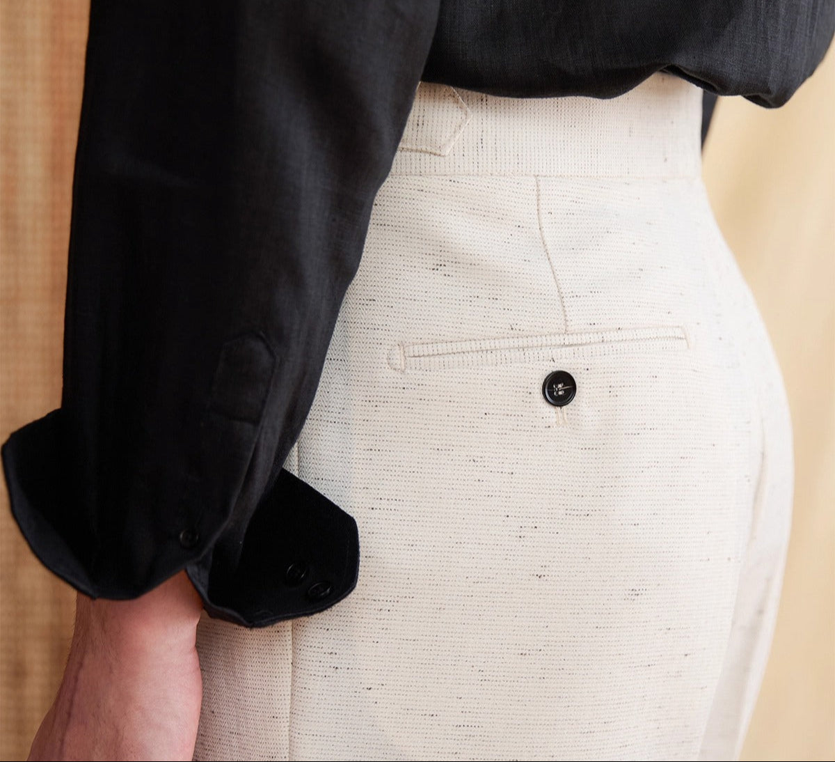 Bruno Straight Fit High Waisted Trousers