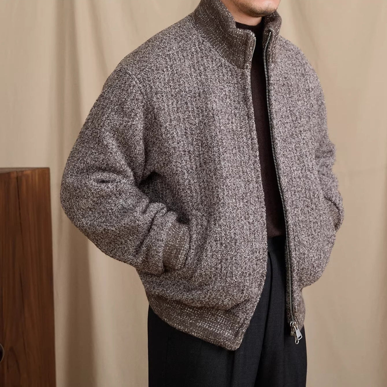 St Moritz Down Padded Wool Blend Jacket