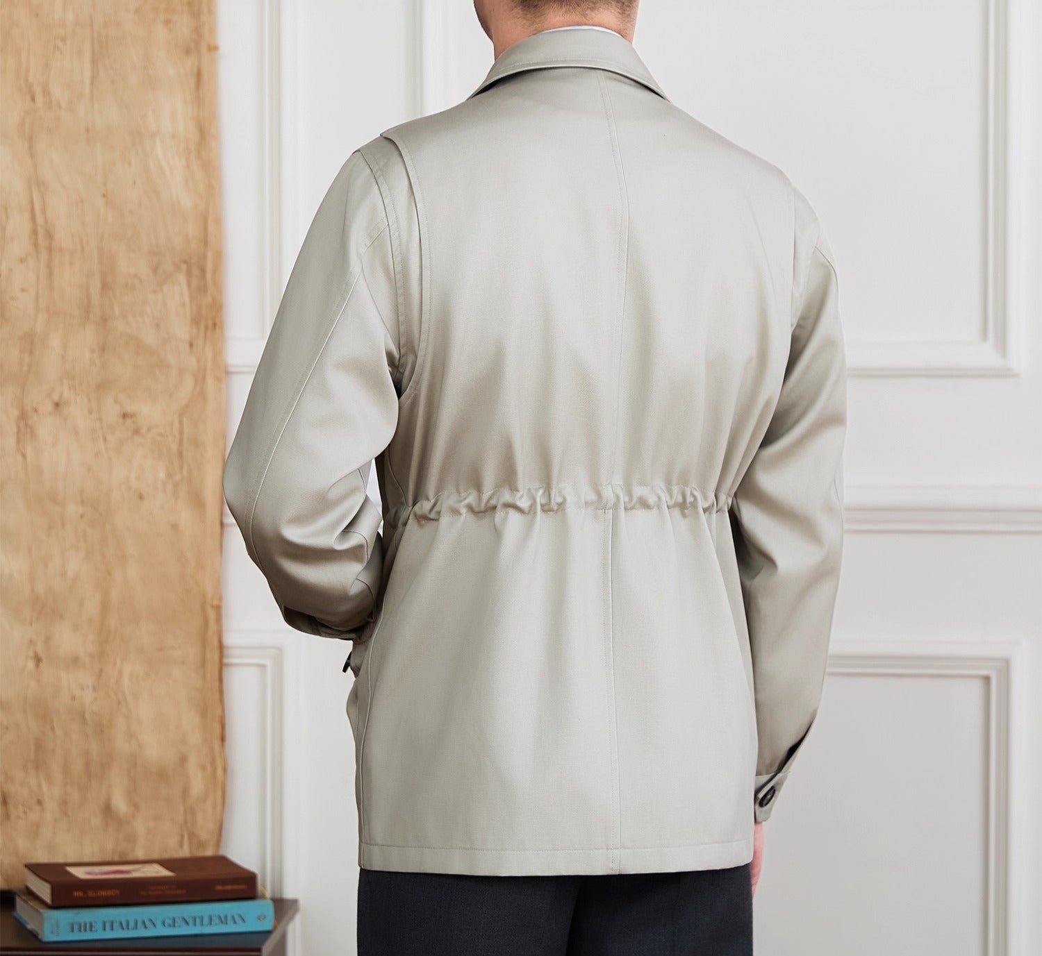 Milan Cotton Blend Zipped Suit Jacket