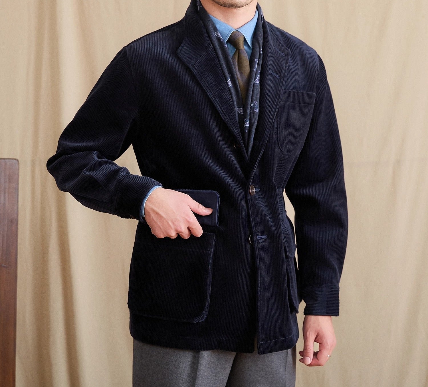 Milano Corduroy Cotton Suit Jacket