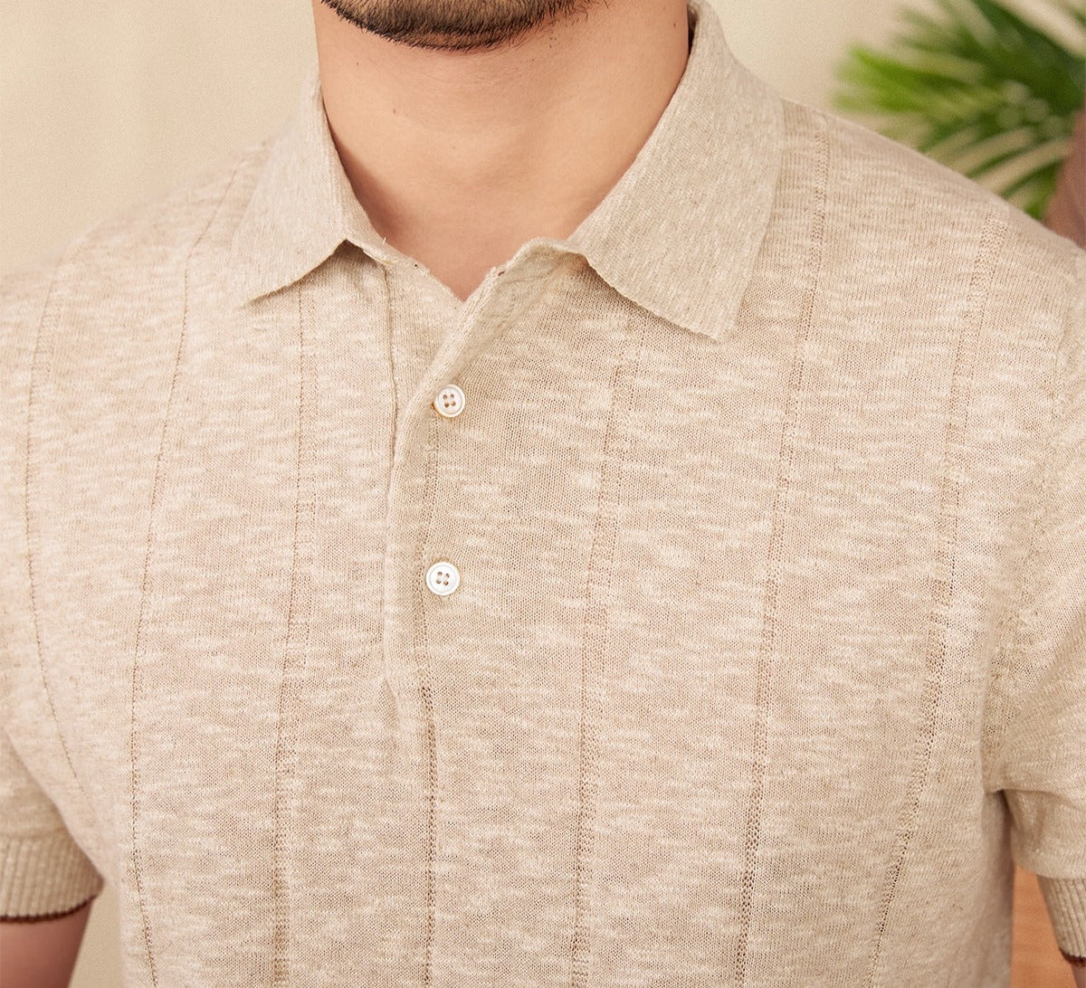 Bari Cotton Blend Short Sleeve Polo Shirt