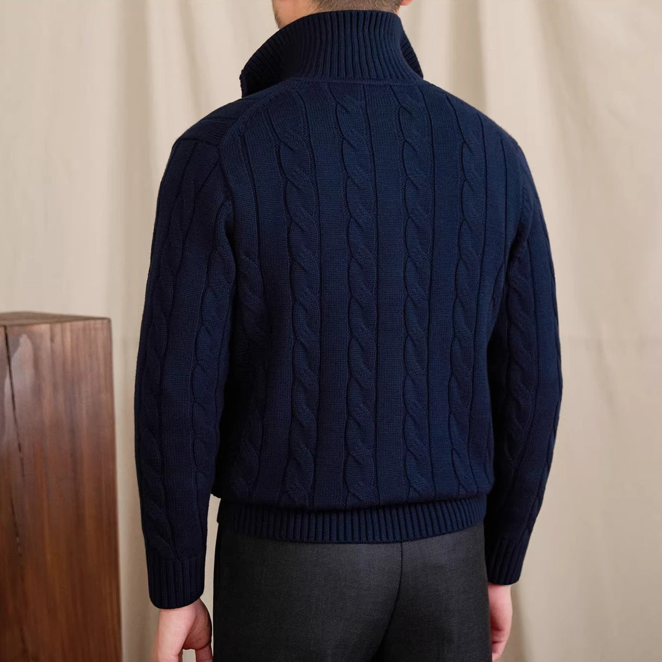 St Moritz Buttoned Cable Knit Cardigan