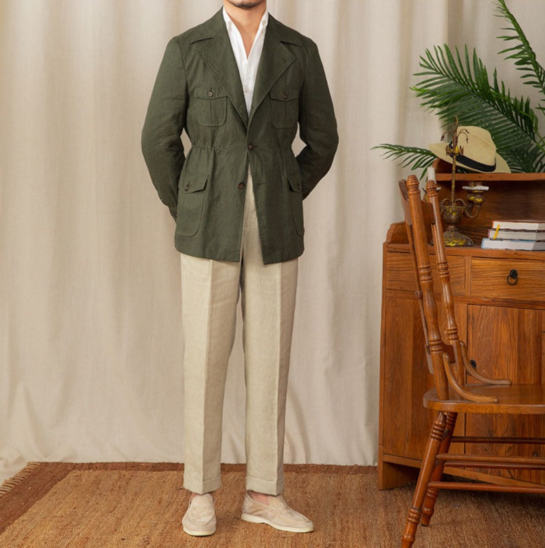 Potenza Linen Safari Jacket