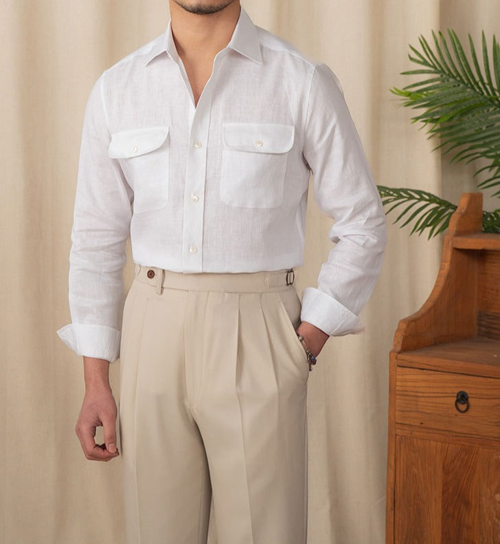 Tuscany Linen Long Sleeve Shirt