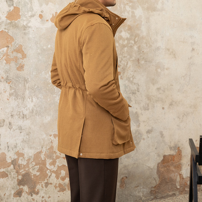 Modena Wool Blend Padded Car Coat