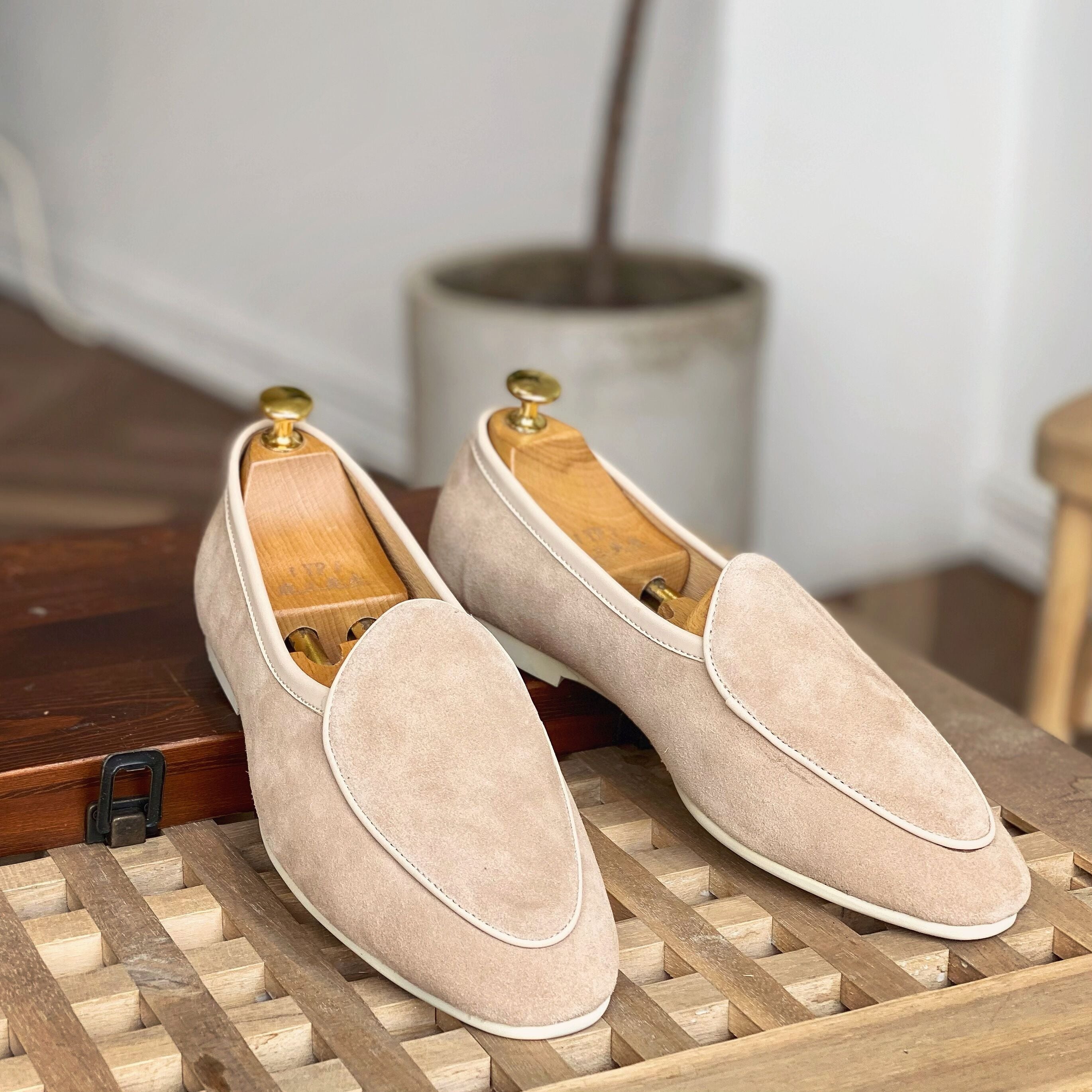 Belgian slip on fashion loafer