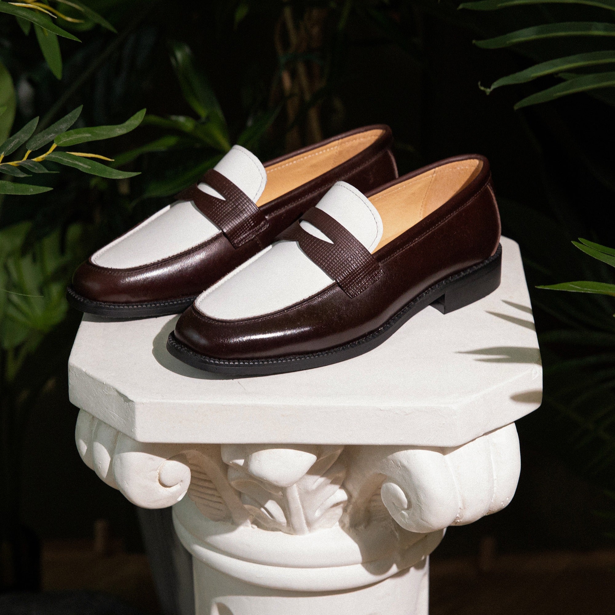 Paris Contrast Penny Loafers