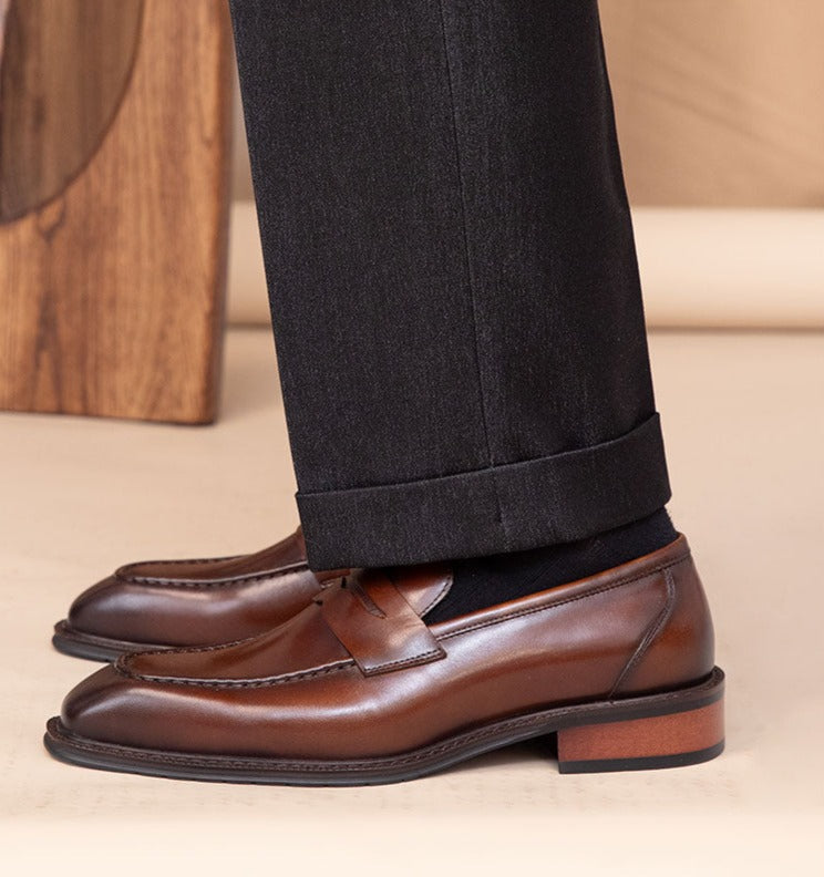 Citi Leather Saddle Loafers