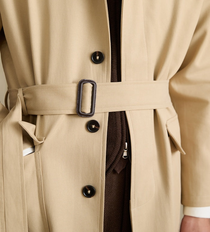 Kensington Cotton Blend Tench Coat