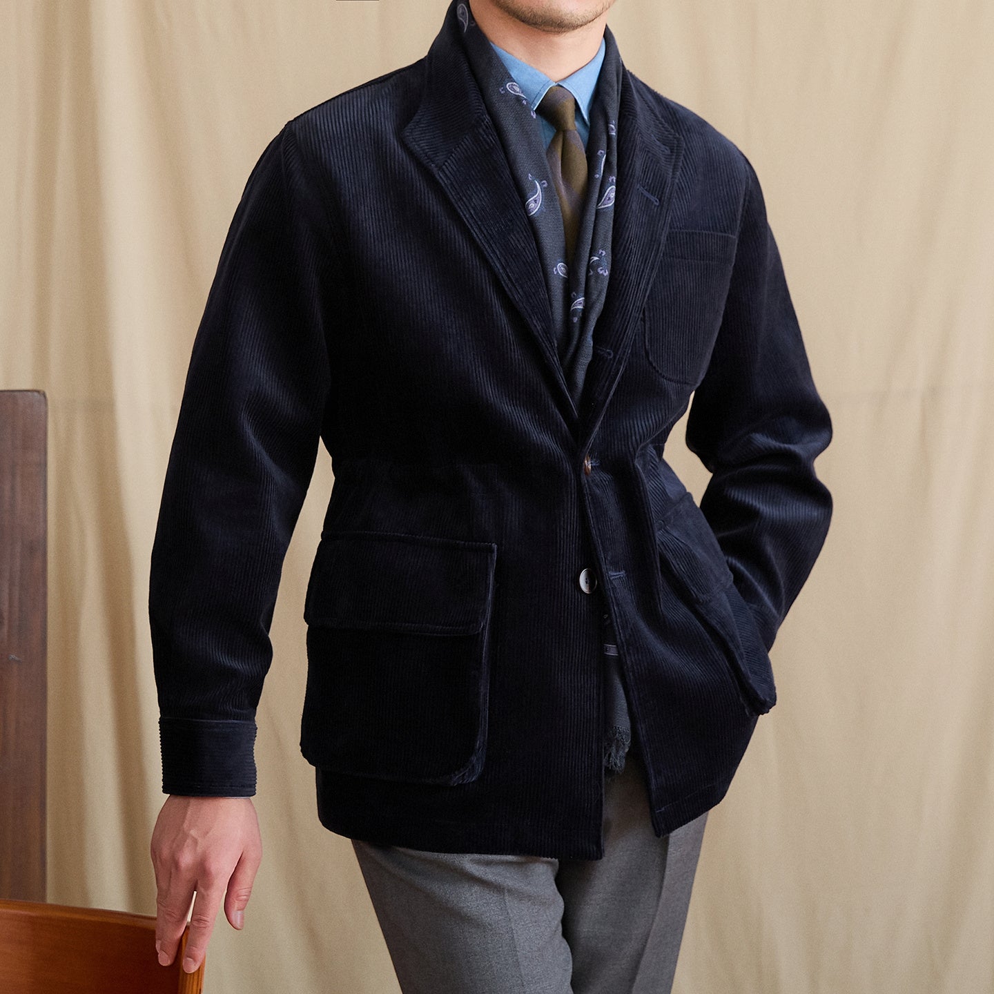 Milano Corduroy Cotton Suit Jacket