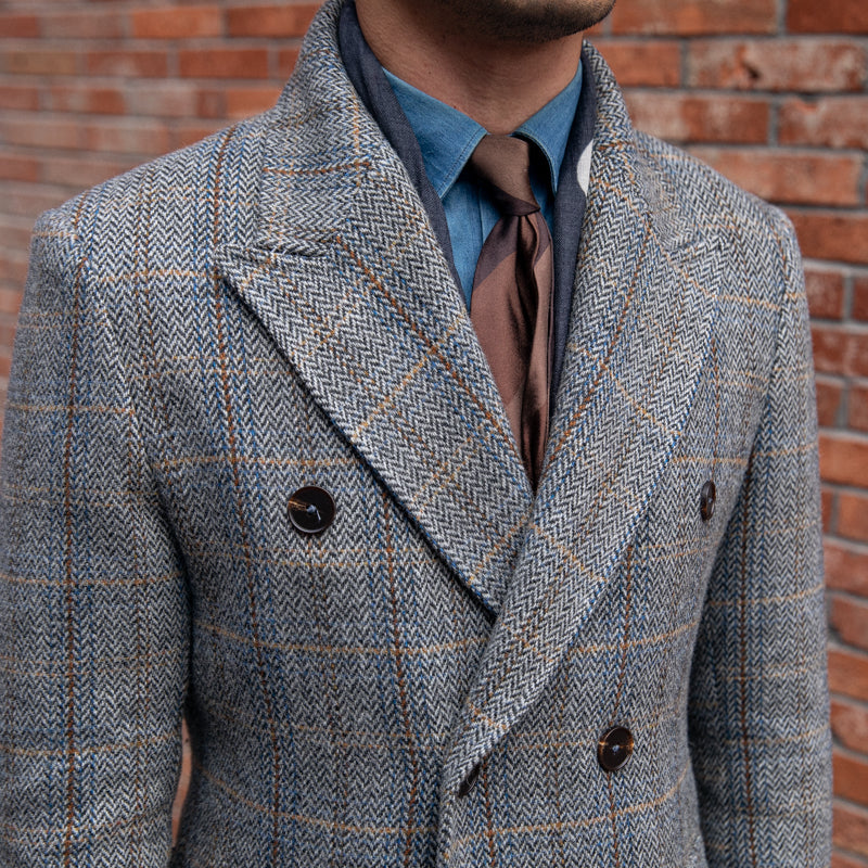 Houndstooth double deals breasted coat