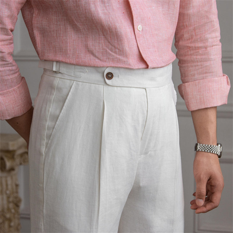 Buy Linen Pants Women, Wide Leg Linen Pants With Pockets, Linen Trousers  Online in India - Etsy