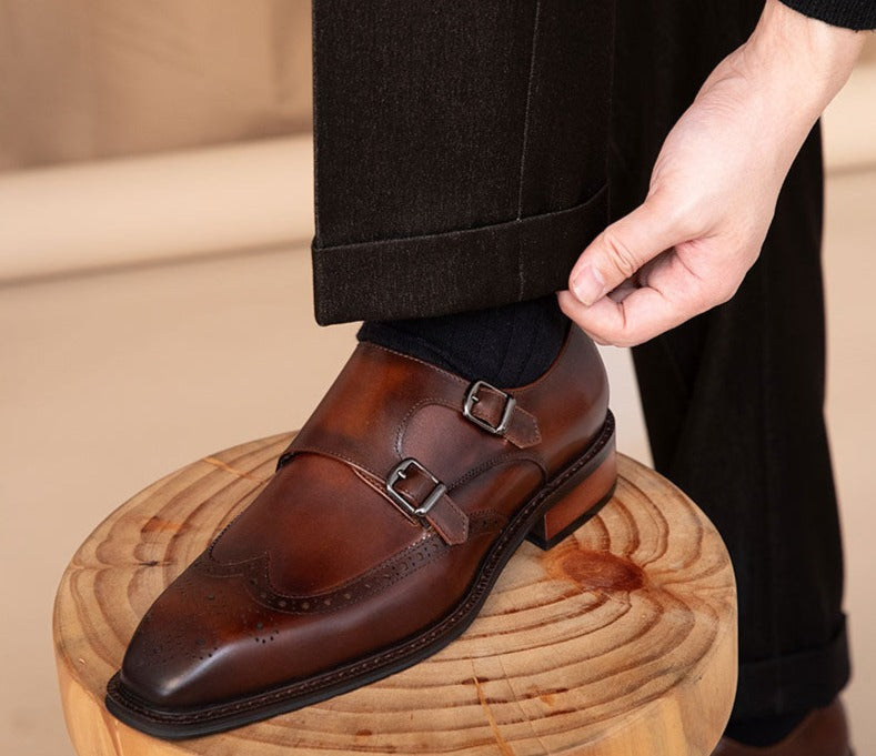 Kingsman Double Monk Strap Shoes