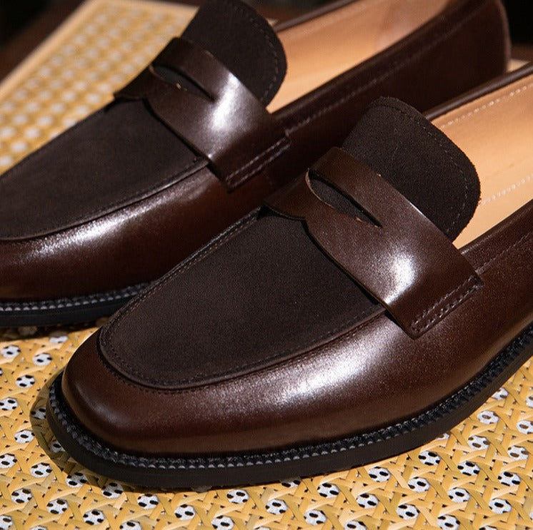 Paris Contrast Penny Loafers