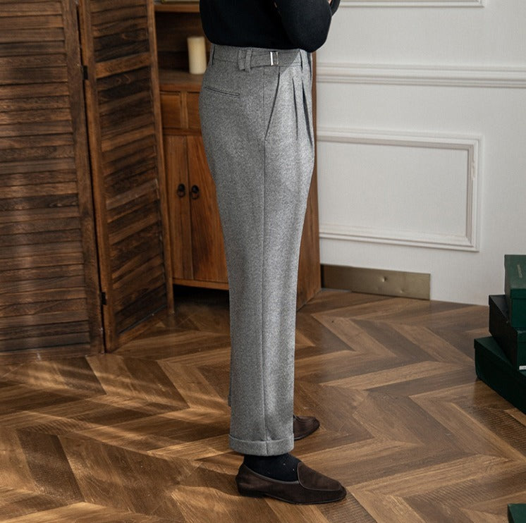 Houndstooth Edinburgh Straight Fit Trousers