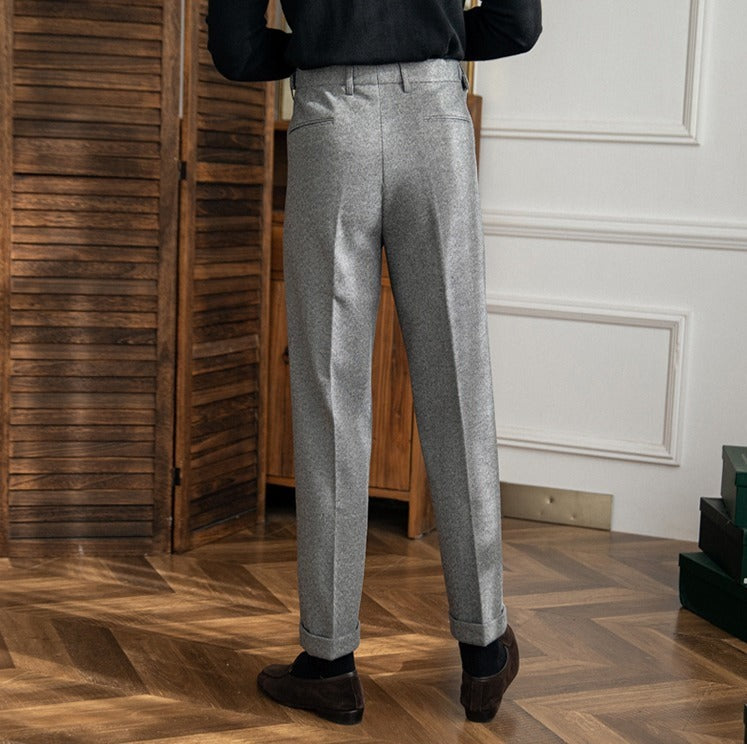 Houndstooth Edinburgh Straight Fit Trousers