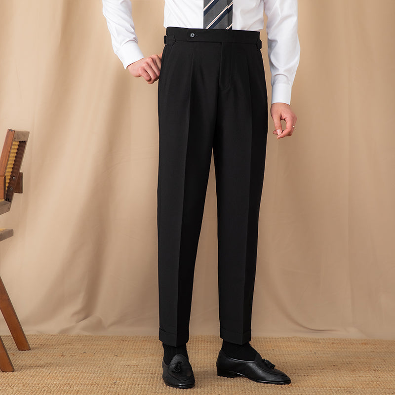 Perugia Ufficio Single Pleated Straight Fit Trousers