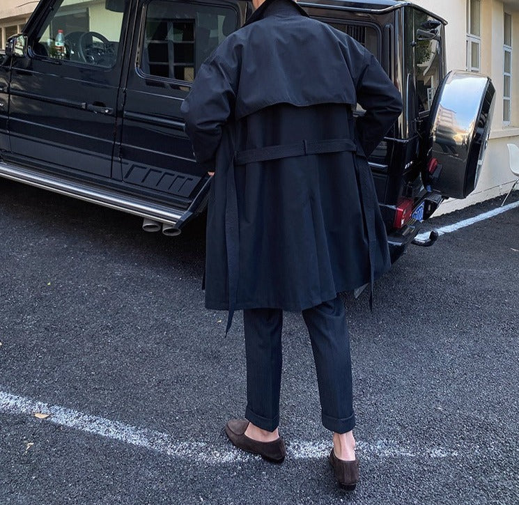 Stockholm Double Breasted Belted Trench Coat