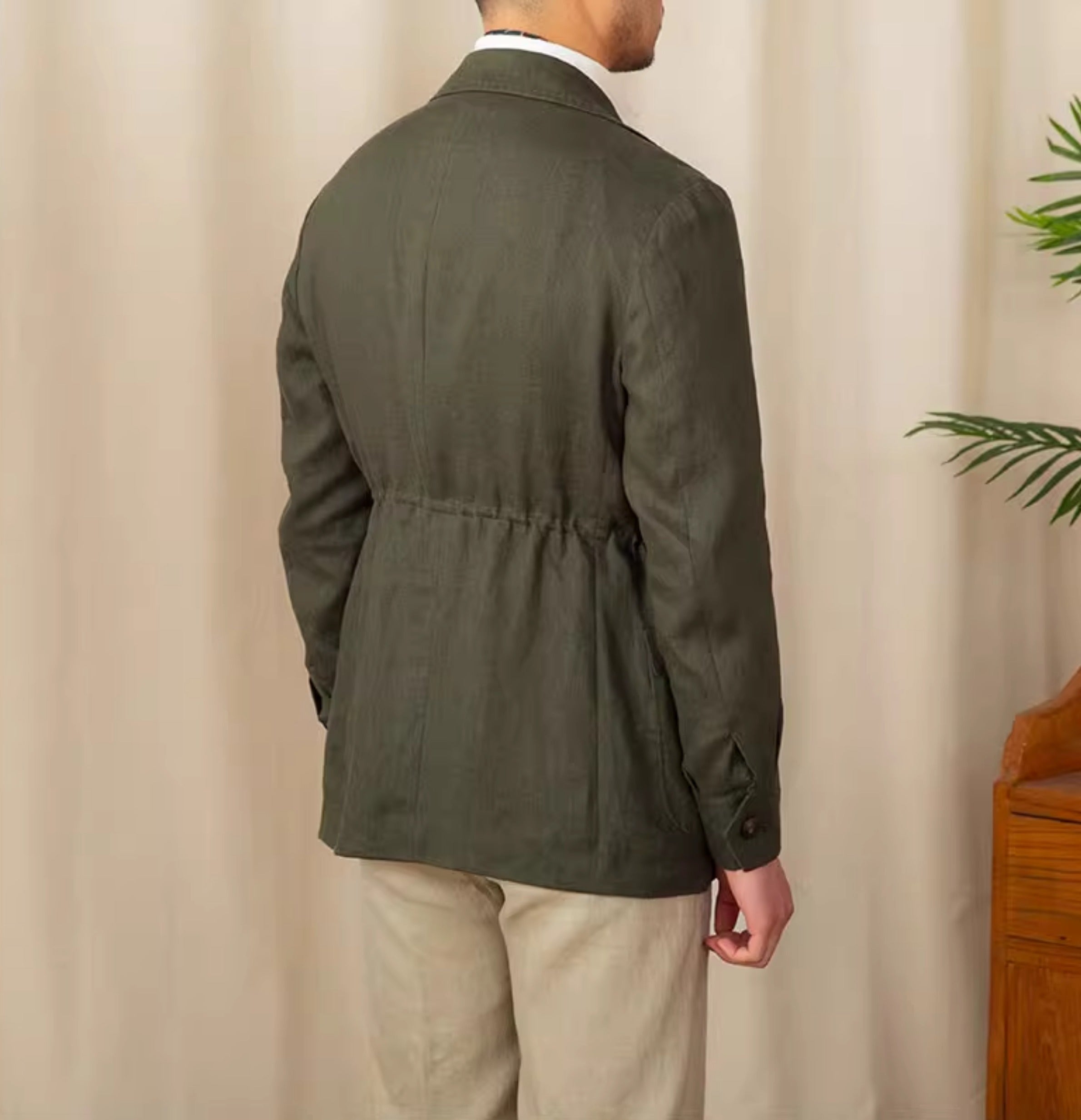 Potenza Linen Safari Jacket