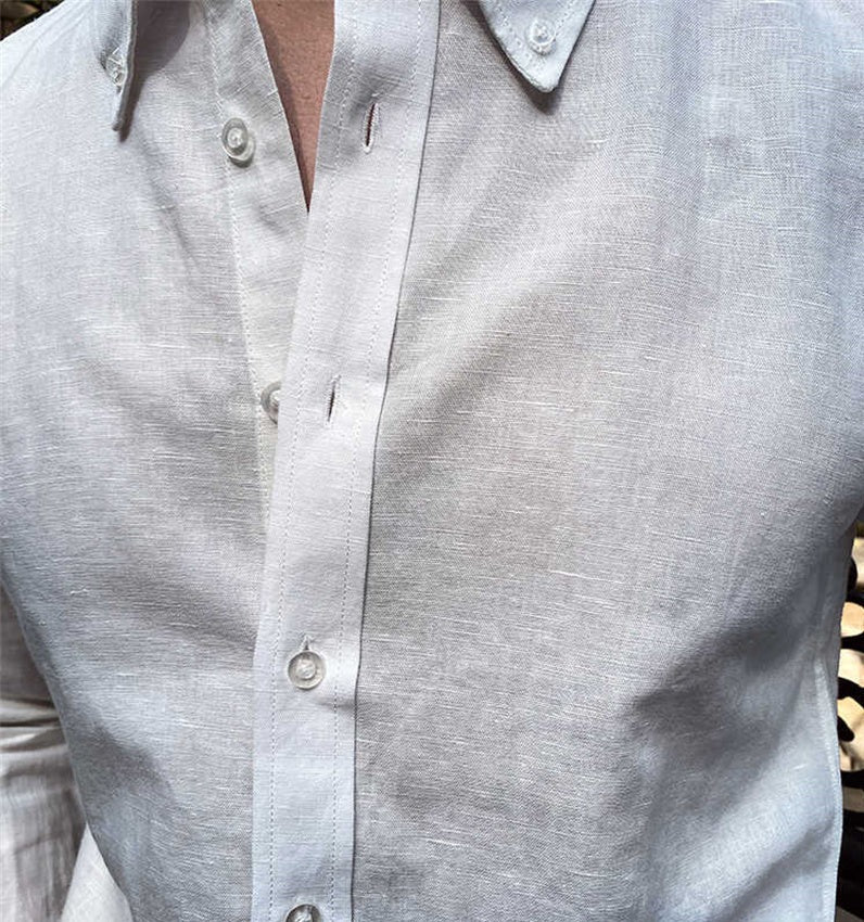 Slim Fit Linen Shirt