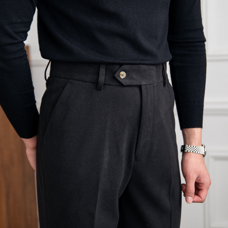 Bristol Wool Felt Straight Fit Trousers