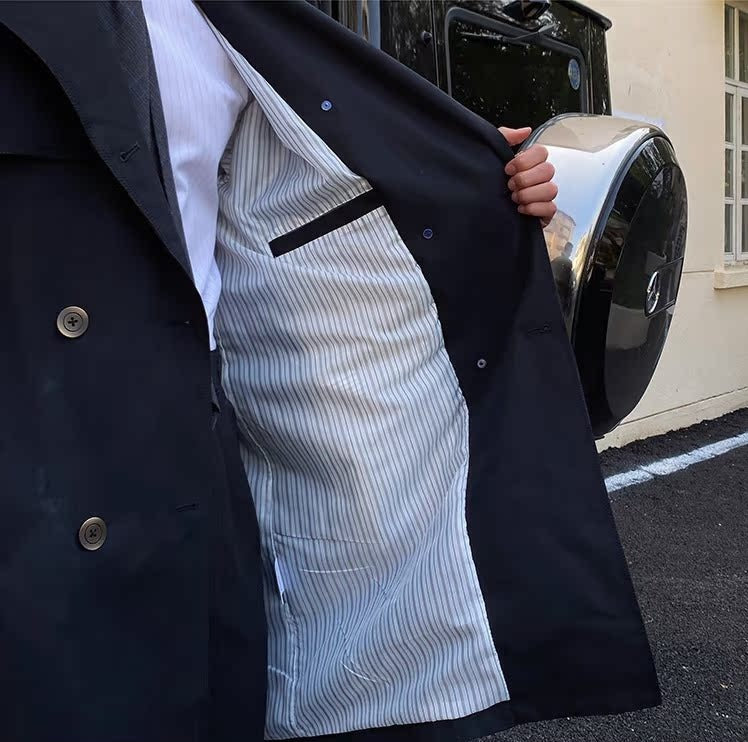 Stockholm Double Breasted Belted Trench Coat