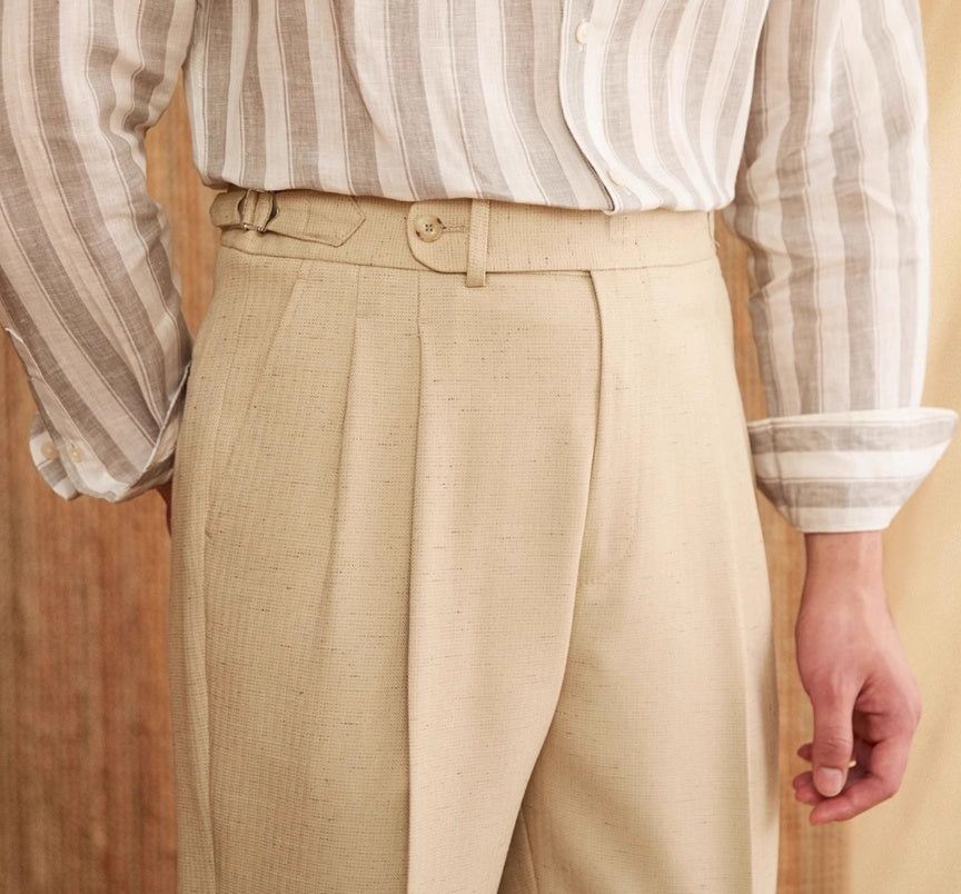 Bruno Straight Fit High Waisted Trousers
