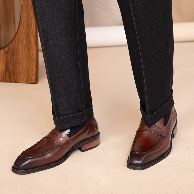 Citi Leather Saddle Loafers