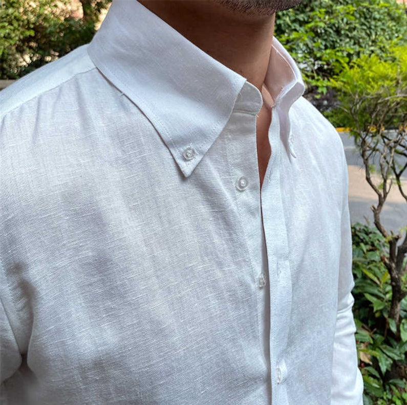 Slim Fit Linen Shirt