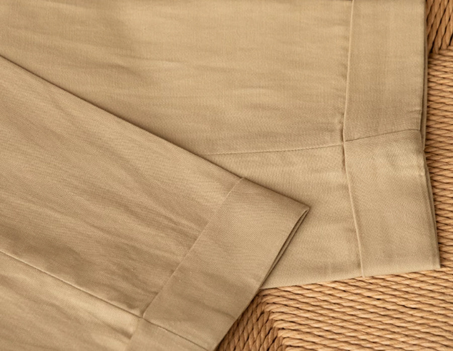 Marbella Cotton Linen Straight Fit Pleated Trousers