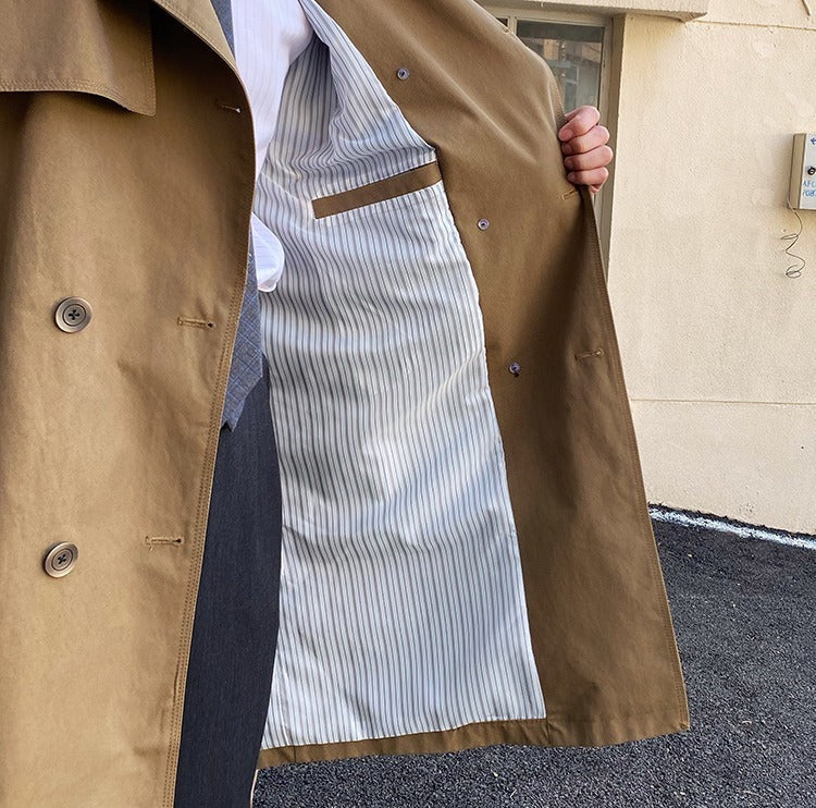 Stockholm Double Breasted Belted Trench Coat