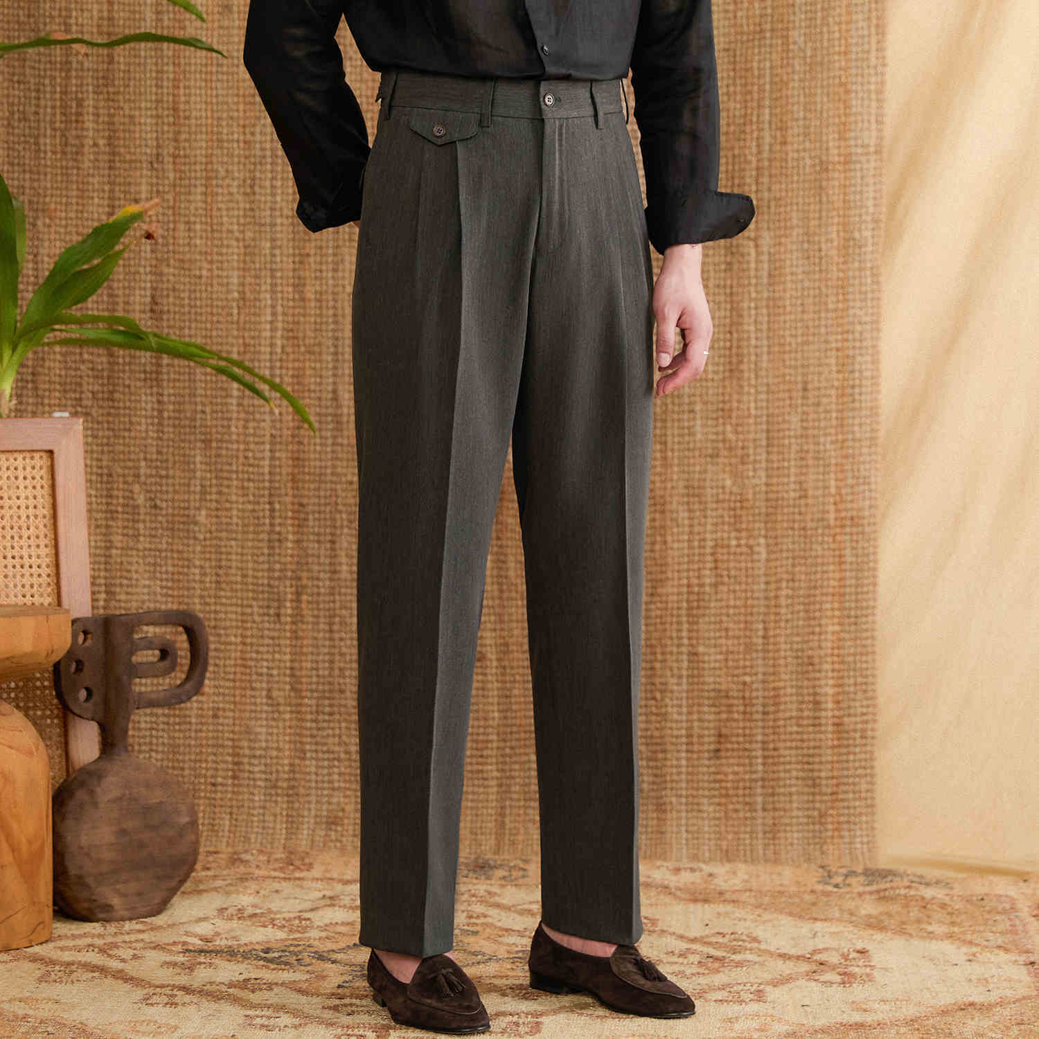 Hollywood Coin Pocket Straight Fit Trousers