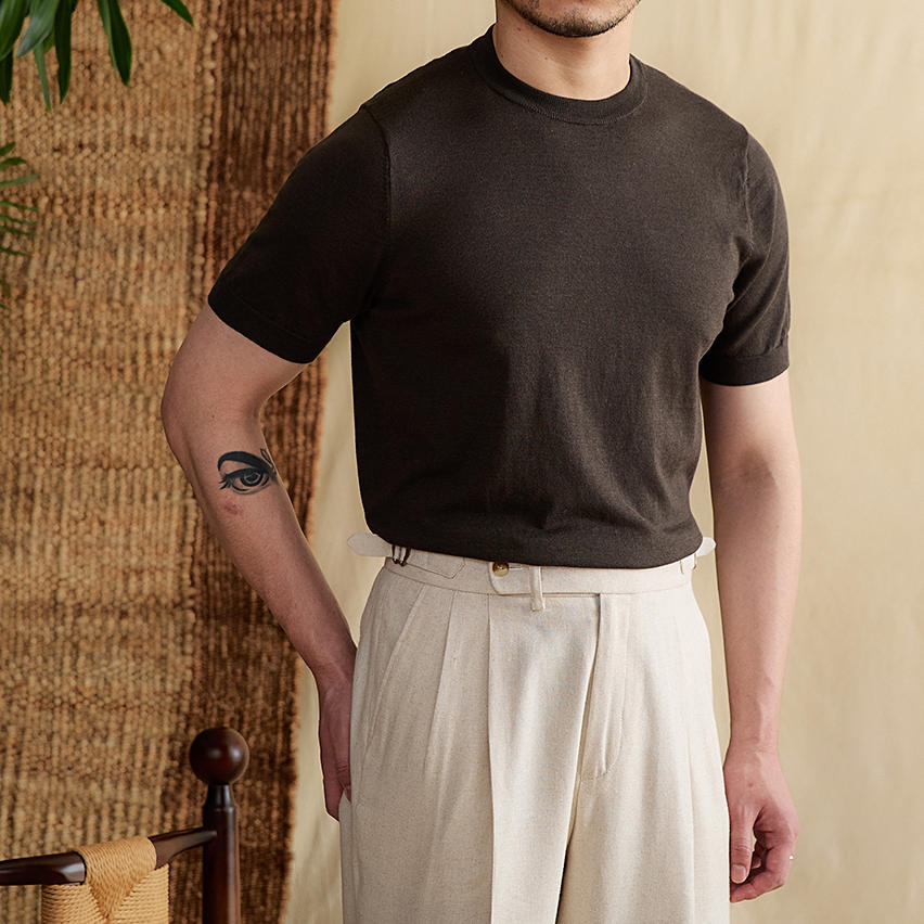 Everyday Cotton Blend Knit T-Shirt