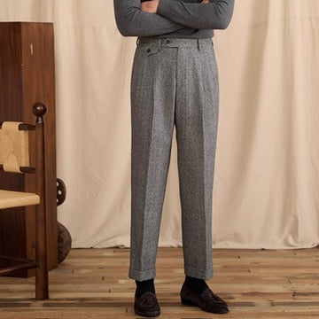 Cheltenham Houndstooth High Waisted Trousers