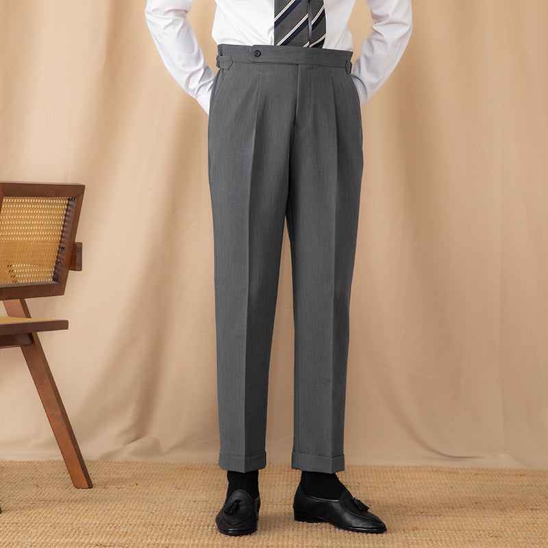 Perugia Ufficio Single Pleated Straight Fit Trousers