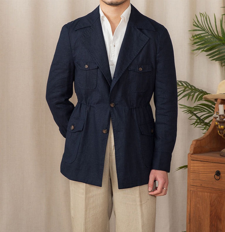 Potenza Linen Safari Jacket