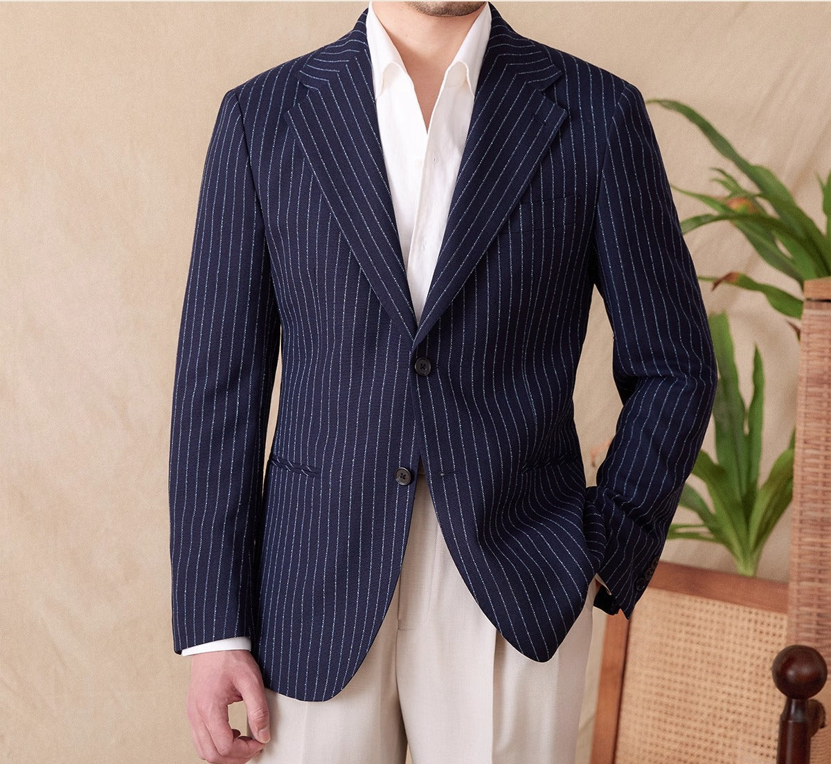 Wimbledon Pinstripe Sports Blazer Jacket