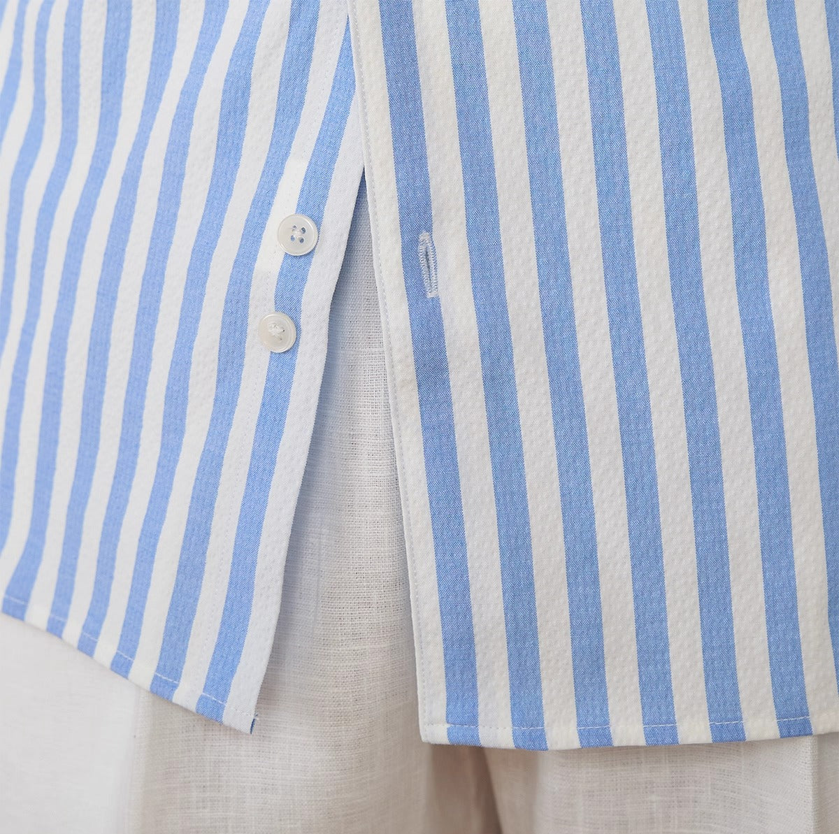 Riyadh Grandad Collar Long Sleeve Shirt