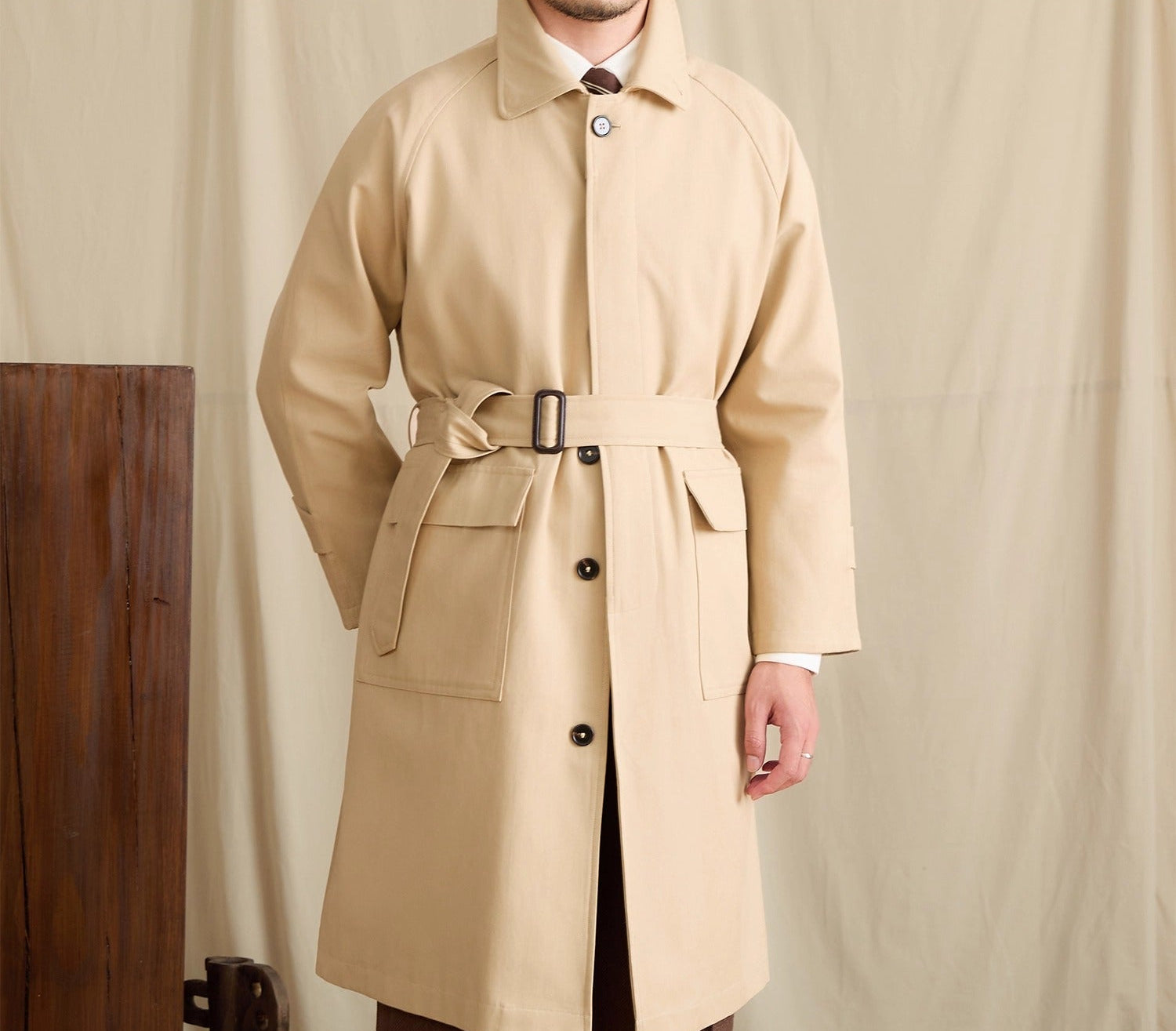 Kensington Cotton Blend Tench Coat