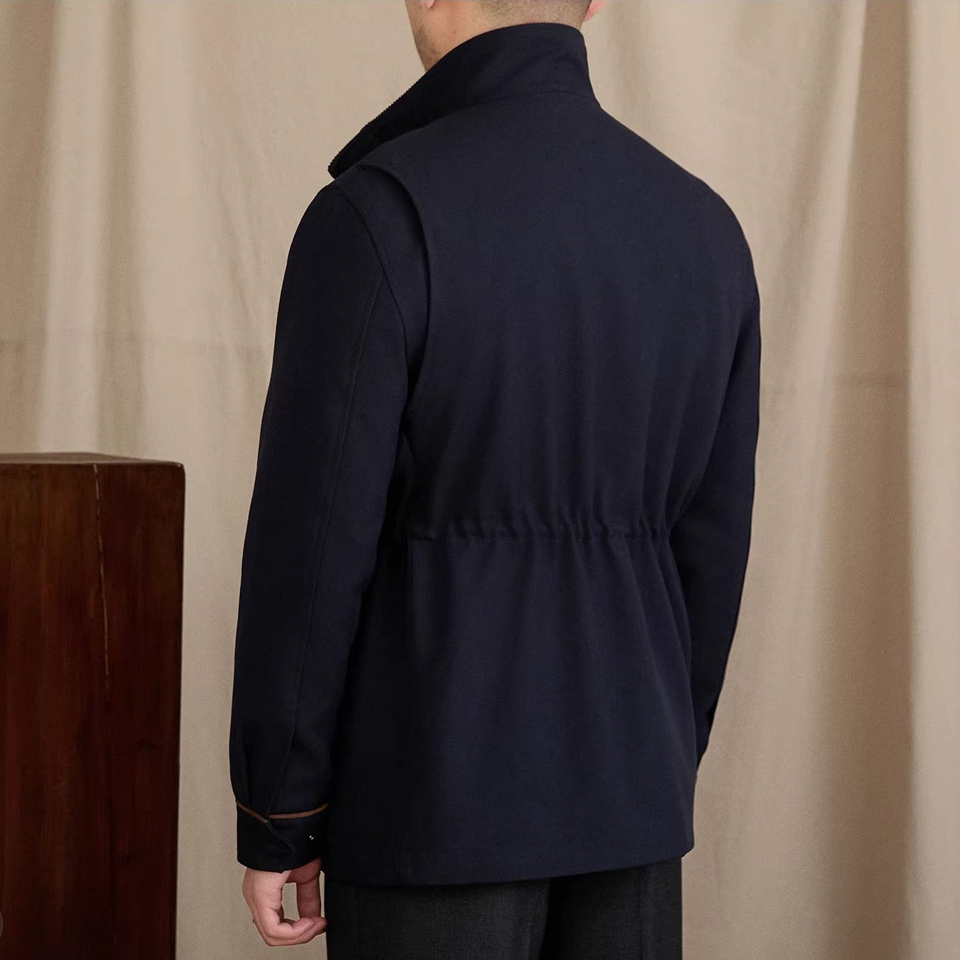 Belgravia Wool Blend Suede Trim Jacket