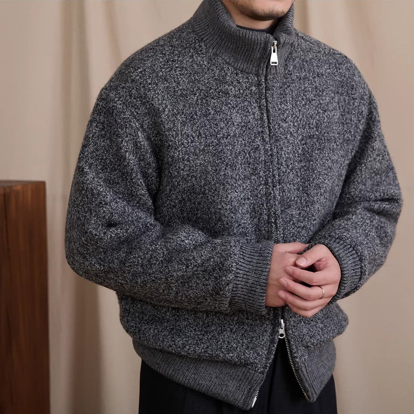 St Moritz Down Padded Wool Blend Jacket