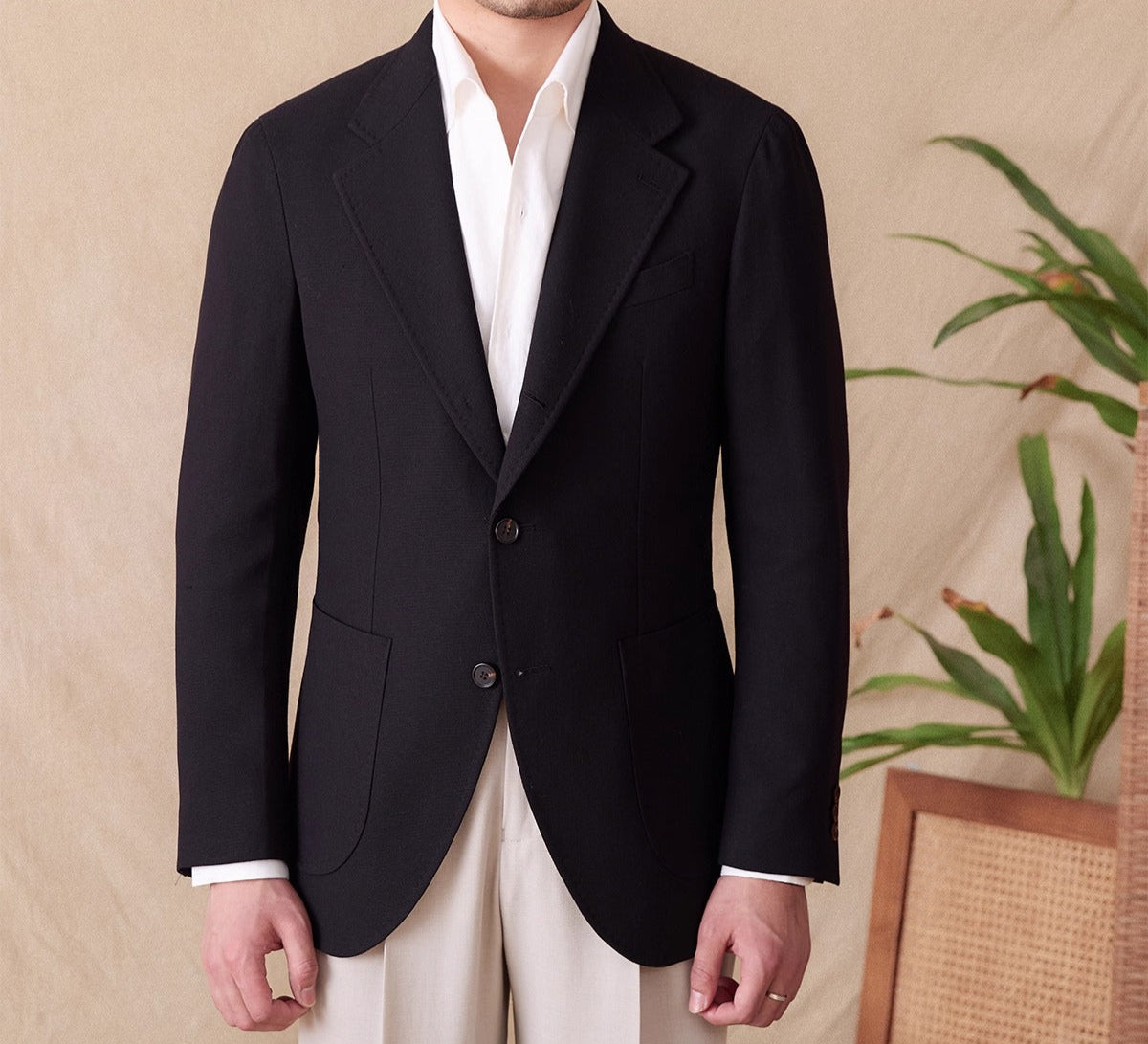 Monaco Linen Blend Sports Blazer Jacket
