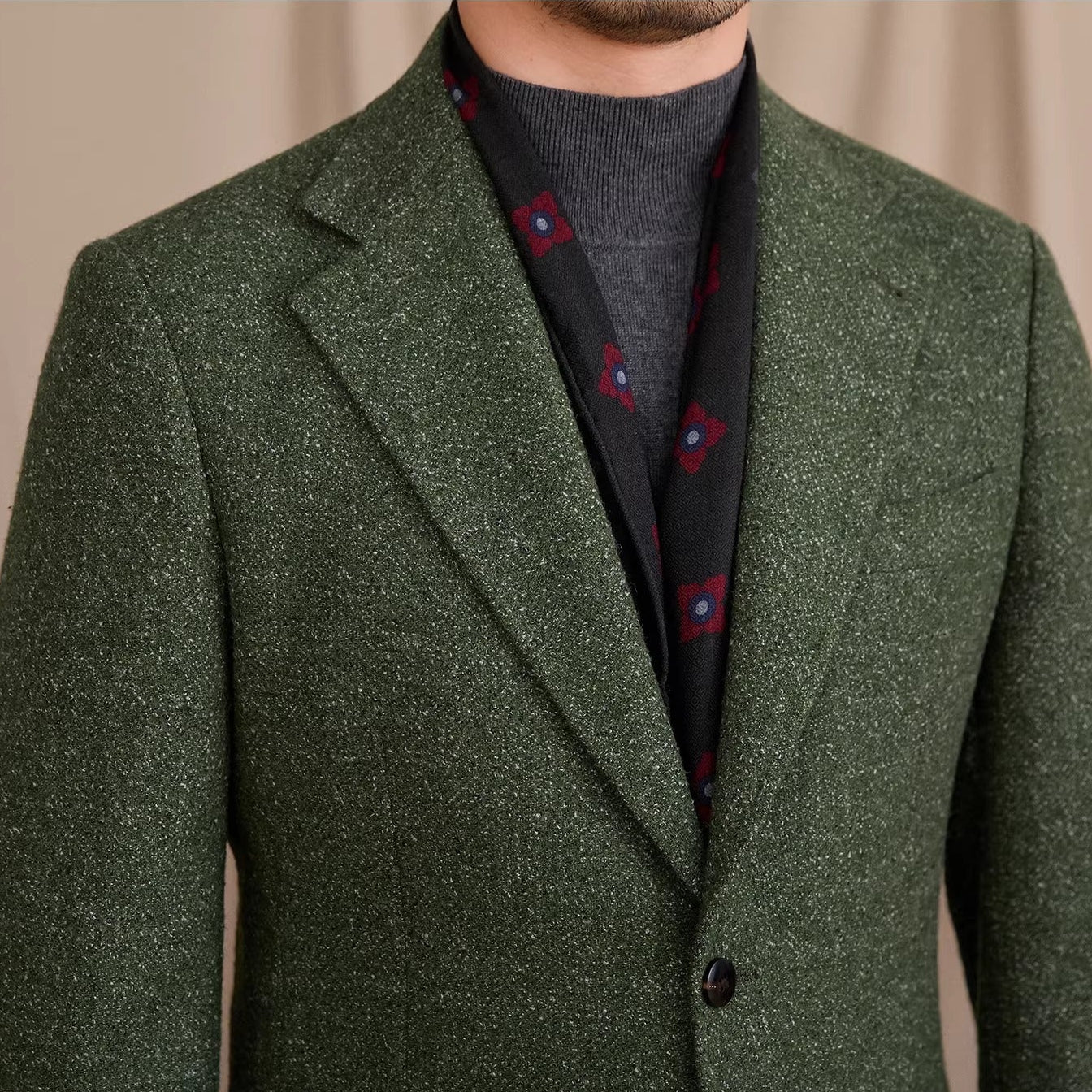 Geneva Textured Wool Heavy Blazer