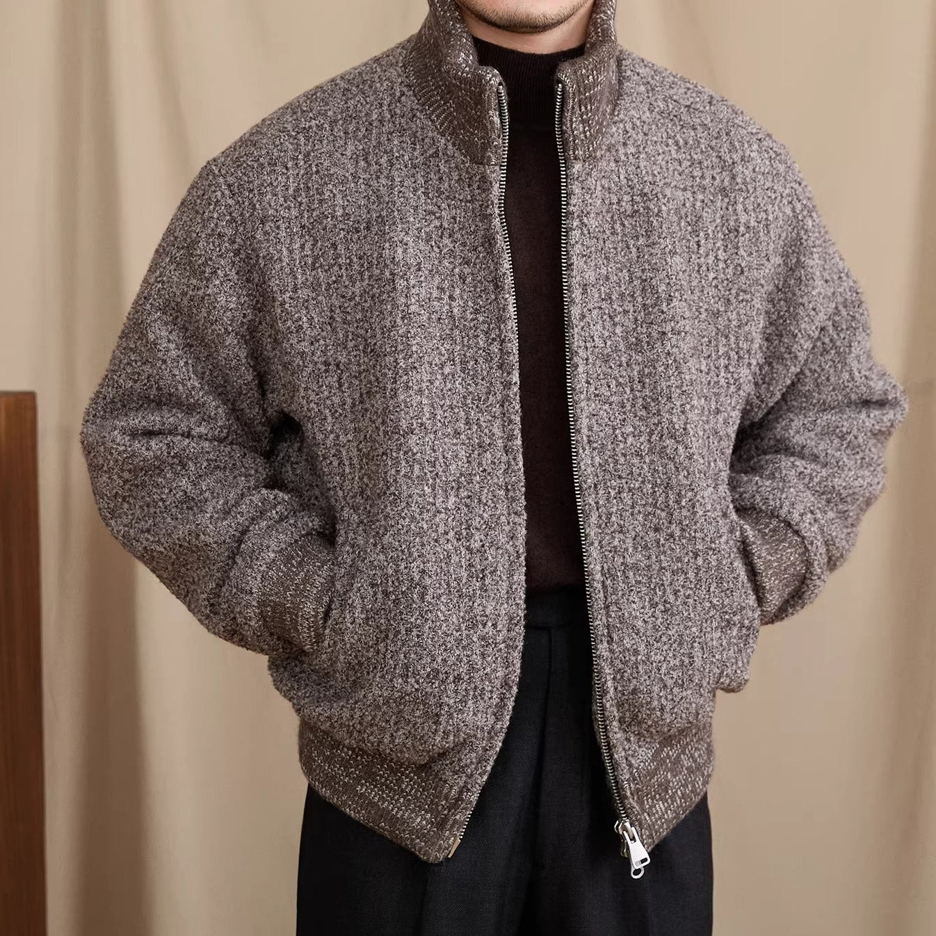 St Moritz Down Padded Wool Blend Jacket