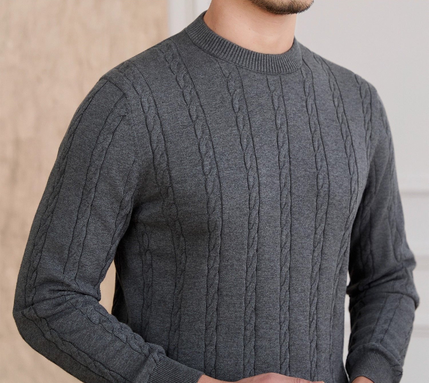 Lausanne Cable Knit Cotton Jumper